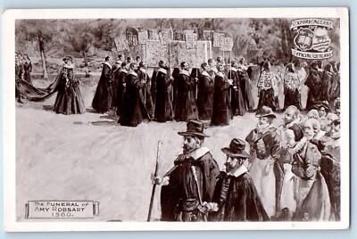 c1910 Oxford Pageant Tuck Oilette Vintage Postcard Amy Rossart Funeral No. 5343