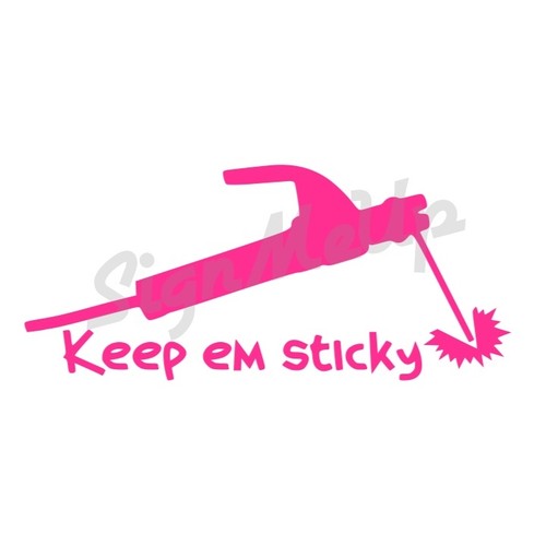 Keep em sticky 6.5 "stick welding funny sticker calcomanía para camión de coche soldador SMAW - Imagen 14 de 23