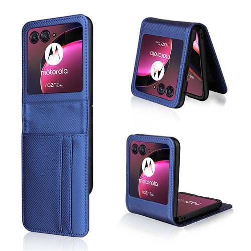 Funda delgada billetera a prueba de golpes ranura para tarjeta cubierta sólida para Motorola Razr 40/50 Ultra - Imagen 15 de 18
