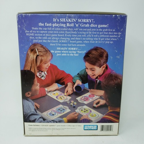 Vintage SHAKIN SORRY dice game COMPLETE Parker Brothers 1992 - Picture 8 of 8