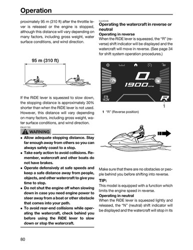 Yamaha Waverunner Owners Manual Book Guide 2021 VX CRUISER HO - Picture 9 of 18