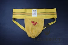 H.E.Arts Hero logo custom print Gym Men gold Yellow  jock jockstrap underwear