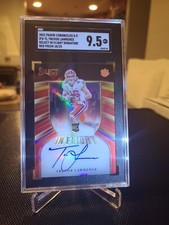 2021 Panini Chronicles DP Trevor Lawrence In Flight RC Prizm Auto 18/25 SGC 9.5