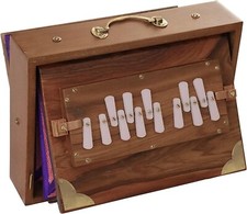 12" Teak Wood Shruti Box, Musical Instrument Shruti Box with Bag, 432Hz Tuned