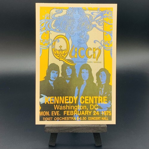 Queen Kennedy Centre Washington DC 1975 Concert Hall 4” x 6” Poster Trading Card