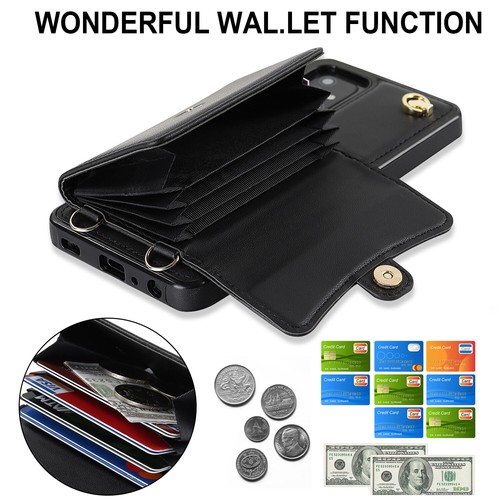 Handy Credit Card Slots Wallet Leather Case Cover For Samsung Galaxy A-series - Picture 9 of 70