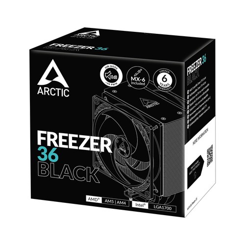 4895213704144 Arctic Freezer 36 Czarna chłodnica procesora, 120mm Arctic Cooling - Zdjęcie 6 z 7