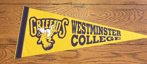 Westminster College Griffins Yellow Felt Pennant - Picture 1 of 7