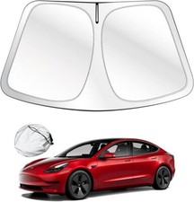 Tesla Windshield Sun Shade for Model 3 Model Y Exclusively Designed, Front Glass