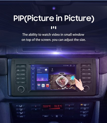Fit BMW 5 Series E39 Carplay Car Stereo Radio Player 7" Radio RDS GPS Navigation - Picture 4 of 6