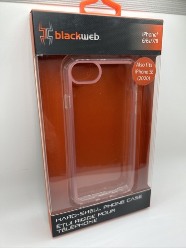 Black Web Clear Iphone 6/6S/7/8 Hard Phone Case Brand New FREE SHIPPING