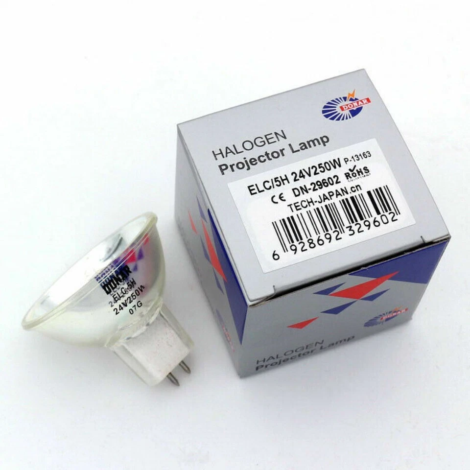 Microscope Lamp 13163/5H ELC/5H GX5.3 JCR 24V250W/5H 500hour Lamp Light - Image 2 of 3