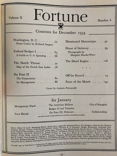 Fortune Magazine: 1930-1939 Great Depression Era - Great Shape - You Choose! - Afbeelding 8 van 24