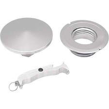 DRAG SPECIALTIES 0703-0199 Gas Cap with Paint Protectors Gas Cap - Right-Hand