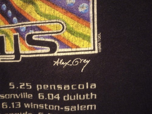 TOOL Band T-shirt 2007 Tour Alex Grey Rare 10,000 Days Bardo Being LA Large - Picture 4 of 15