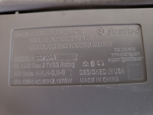 Stratitec S5202A Power Surge Protector - Picture 3 of 3