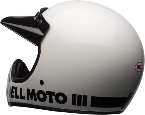 Bell Moto-3 Helmet Classic Gloss White Sz X-Large NIB - Picture 5 of 8