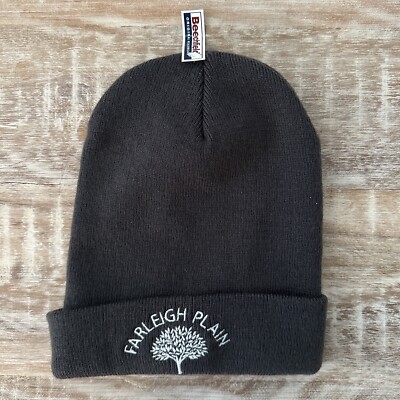 NWT Gray Beechfield Beanie With Fairleigh Plain Logo