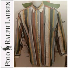 RALPH LAUREN CAMICIA RIGHE UOMO