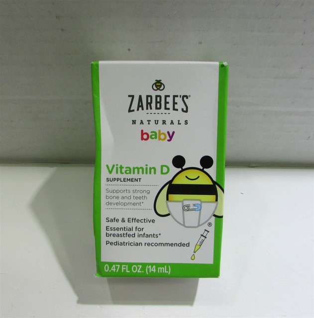 Zarbee's Naturals Baby Vitamin D Supplement Drops 0 .47 FL Oz for sale