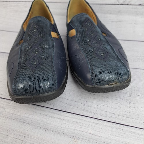 Hotter Comfort Concept Women's Shoes Size 10 Eur 42 Calypso EXF Navy Blue - Picture 2 of 18