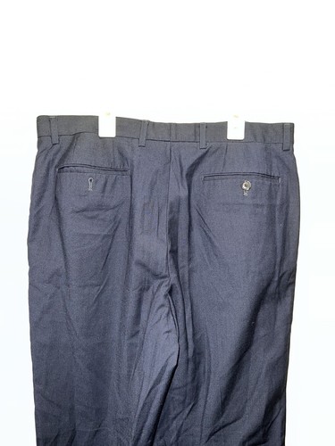 Claiborne by John Bartlett Navy Dress Pants Men Size 34 x 32 - Picture 4 of 6