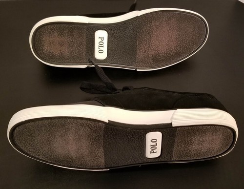 Men's Ralph Lauren Polo Faxon SK VLC Black/Black Size 13 Super-Fast Shipping - Bild 6 von 11