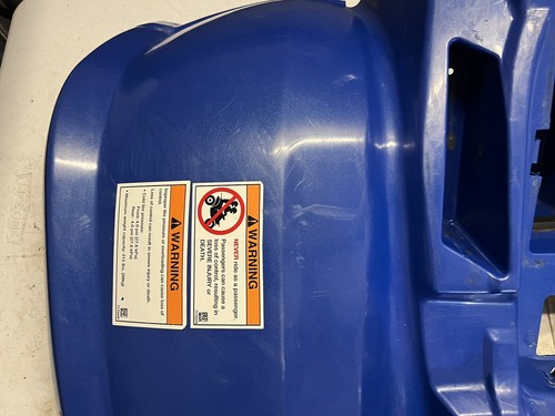 2012 Polaris Phoenix 200 OEM BLUE Rear Fender Back Plastic Rear Plastic - Picture 8 of 24