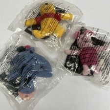 McDonalds 2001, 2002 Winnie The Pooh Happy Meal Toys Piglet Eeyore 1 2 5