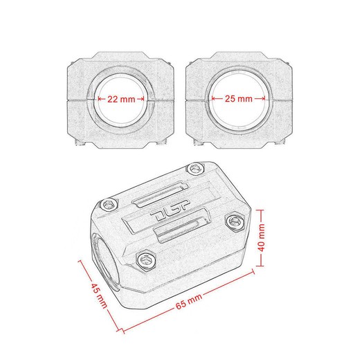 25MM Sturzbügel Motor Guard Protector Set Slider für BMW F800GS ADV R1200GS - Bild 7 von 9