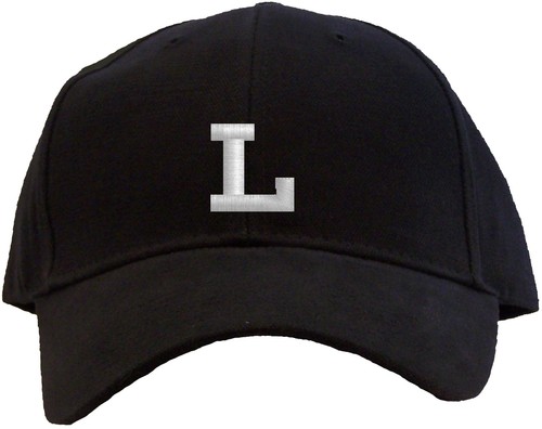 Berretto da baseball sportivo professionale ricamato iniziale lettera L - disponibile in 7 colori cappello - Foto 3 di 9