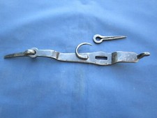Fermeture ancienne fer forgé crochet porte malle coffre 