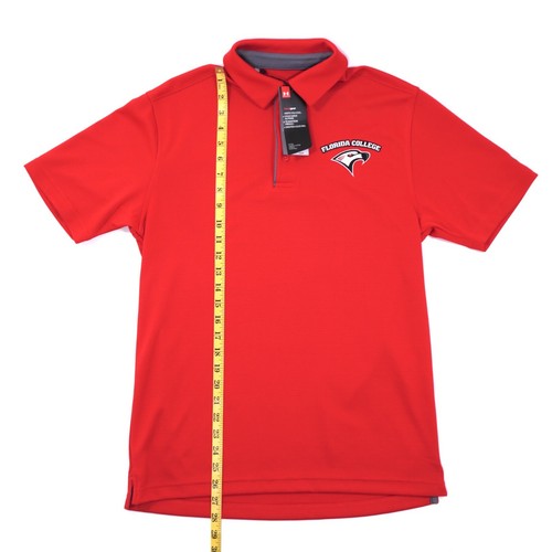 NEW Under Armour Florida College Falcon Mens Small Red Short Sleeve Polo Shirt - Picture 7 of 7