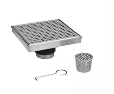 OATEY Designline 6 in. x 6 in. Stainless Steel Square Shower Drain