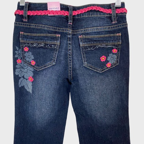 Y2K Canyon River Blues Boot Cut Denim Jeans Girl's 12 Rhinestone Embroidered New - Picture 6 of 12