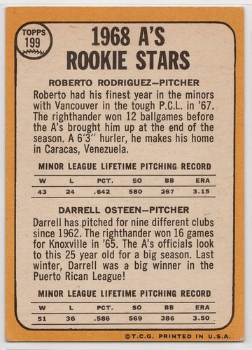 1968 Topps Baseball (1-300) Set Break EX - EX-MT U-Pick from Drop Down List - Picture 226 of 448