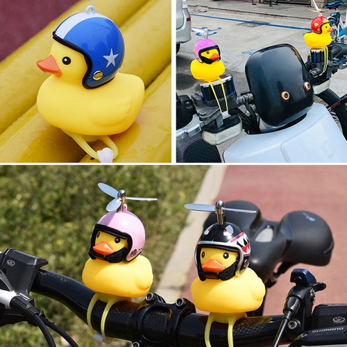 Campana de advertencia de luz de pato amarillo para bicicleta y motocicleta juguetes de pato de dibujos animados - Imagen 10 de 21