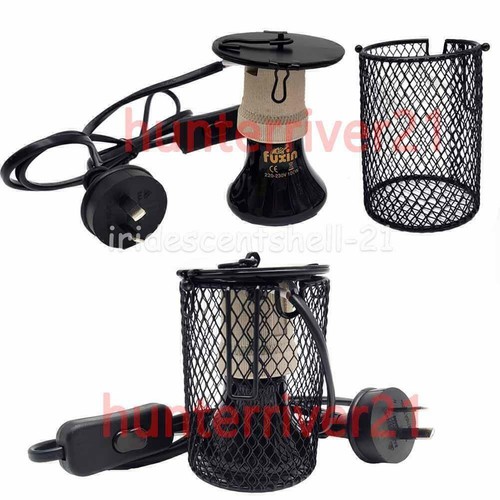 Reptile Ceramic anti-hot Cage Holder Switch AU Plug + 100W Heat Lamp AUS - Picture 9 of 9