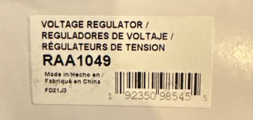 CARQUEST Voltage Regulator RAA1049 - 第 1/2 張圖片