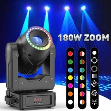 180W LED ZOOM Moving Head Light RGBW Gobo Beam Stage DMX Spot Lighting DJ Xmas