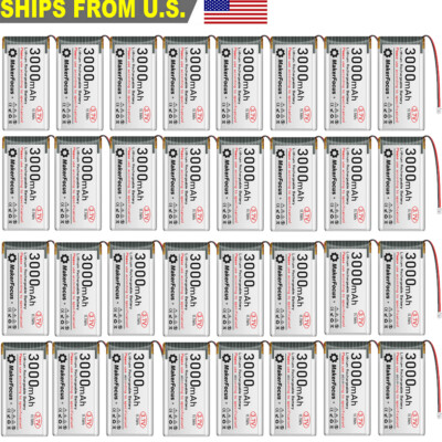 4Pcs 3000mAh 103665 3.7V 1S 3C Lipo Battery for Arduino Nodemcu ESP32 Board