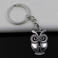 Free Ship 1pcs Silver Plated Metal UFO Charms Key Ring Keychain Jewelry