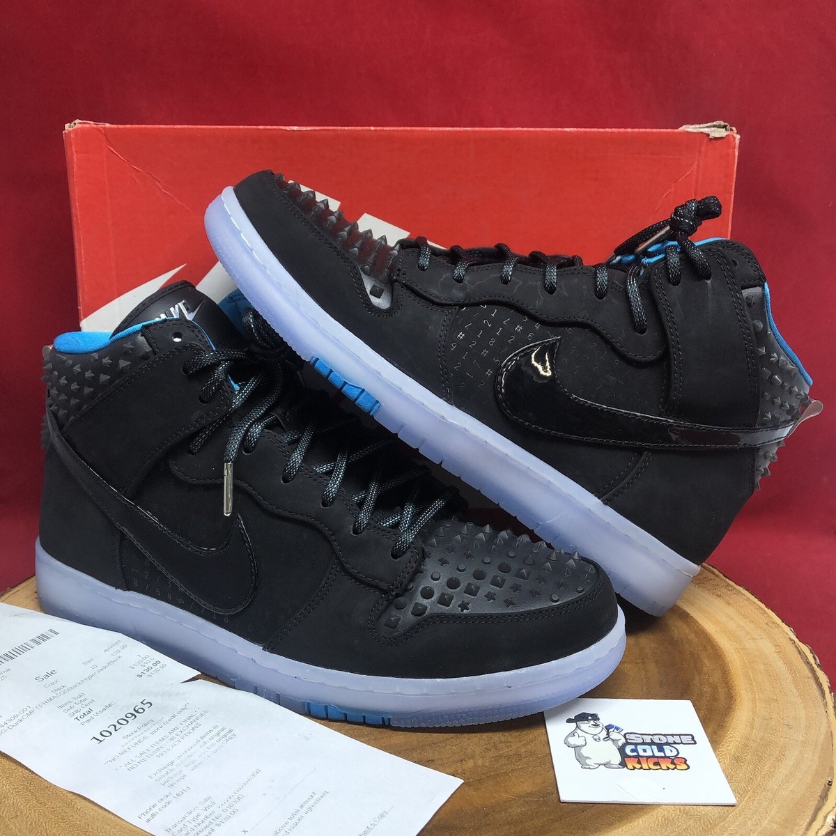 Nike Dunk High CMFT PRM All Star 2014 Black Jade 744309-001 Size 