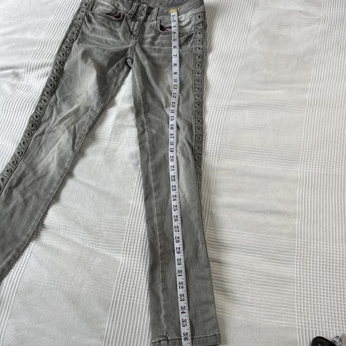 Jasper Conran Women Skinny Grey Jeans Size 10 Y2K - Picture 7 of 9