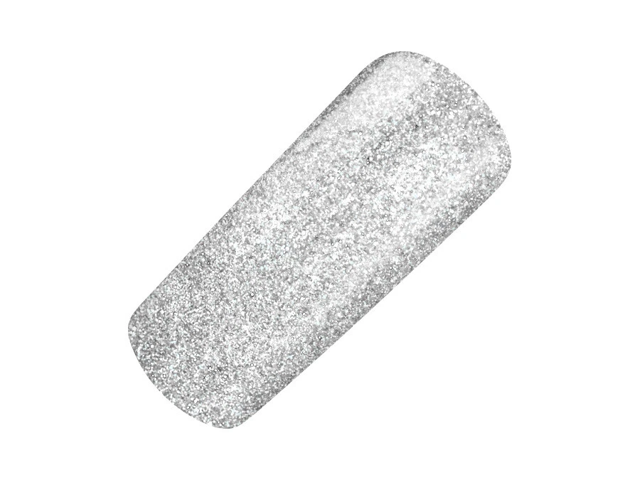 UV LED GEL GLITTER SILVER Glitzer Farbgel Effekt Color Nail Art Modellage Silber - Bild 3 von 3