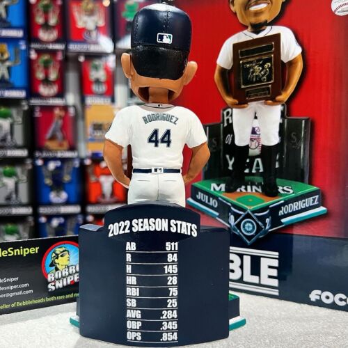 JULIO RODRIGUEZ Seattle Mariners 2022 AL "Rookie of The Year" MLB Bobblehead - Picture 4 of 12