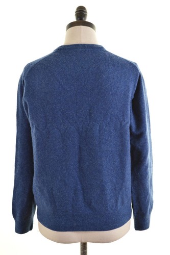 Gant Ee01 V 14 Womens neck Jumper Size Blue Wool Sweater Large rOrfTn