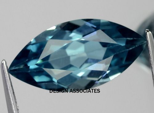 LONDON BLUE TOPAZ NATURAL 4X2  MM MARQUISE CUT AAA - Picture 1 of 1