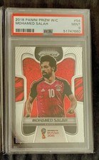 2018 Panini Prizm World Cup Soccer #54 Mohamed Salah Egypt PSA 9 Liverpool