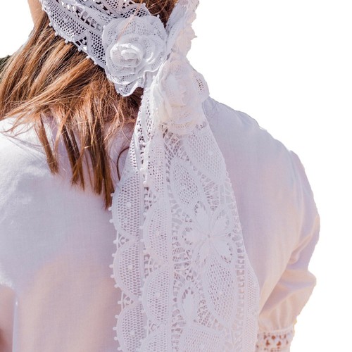 Botanische Hochzeit Spitze Stirnband handgefertigt Braut Haarschmuck UK Lager - Bild 3 von 12